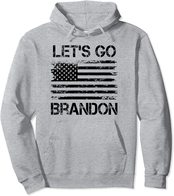 Amazon.com: Lets Go Brandon Let's Go Brandon Funny US Flag Pullover